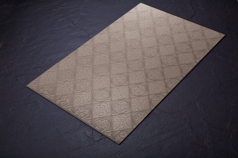 不銹鋼銅錢壓花板